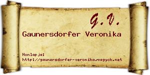 Gaunersdorfer Veronika névjegykártya
